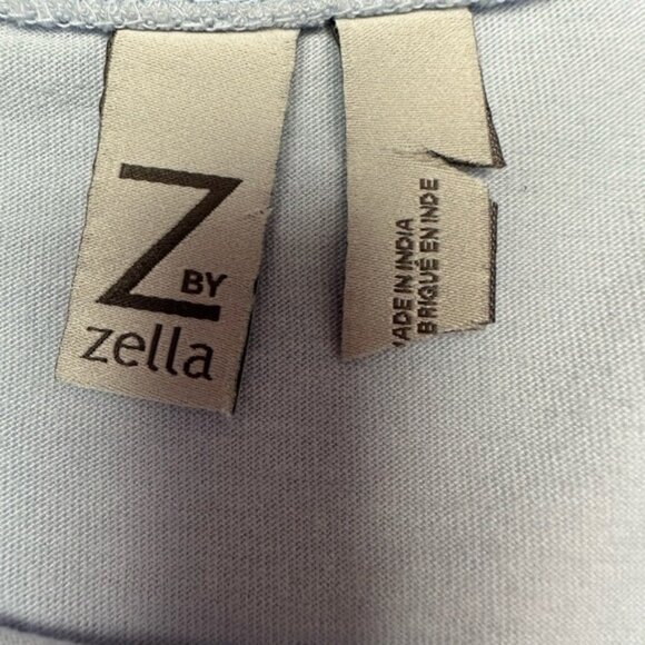 Zella Short Sleeve Front Knot Shirt Blue Size M - Picture 6 of 7